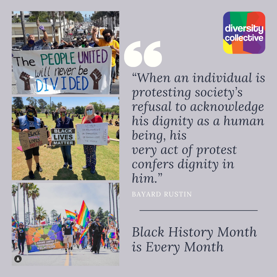 black history month and blm protest pictures